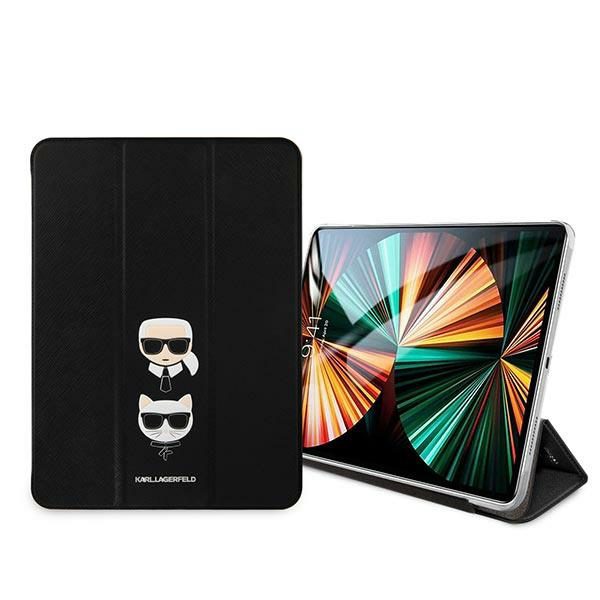 Karl Lagerfeld KLFC12OKCK Book Black Saffiano Karl &Choupette iPad 12,9" Pro 2021 Tok