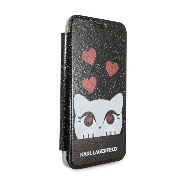Karl Lagerfeld KLFLBKPXVDCBK Black Book Valentine iPhone XS/X Tok