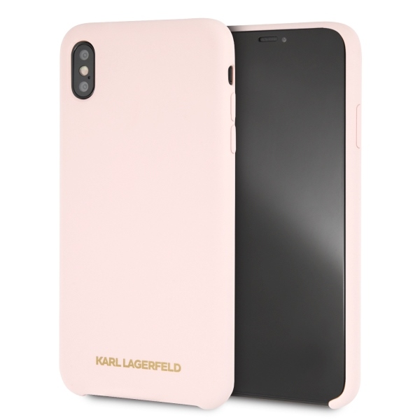 Karl Lagerfeld KLHCI65SLLPG Light Pink Silicone iPhone XS Max Tok