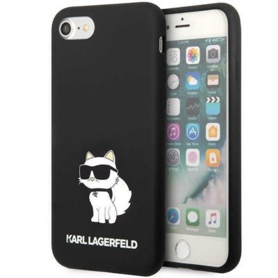 Karl Lagerfeld KLHCI8SNCHBCK Black Silicone Choupette iPhone 7/8/SE 2020/SE 2022 Tok