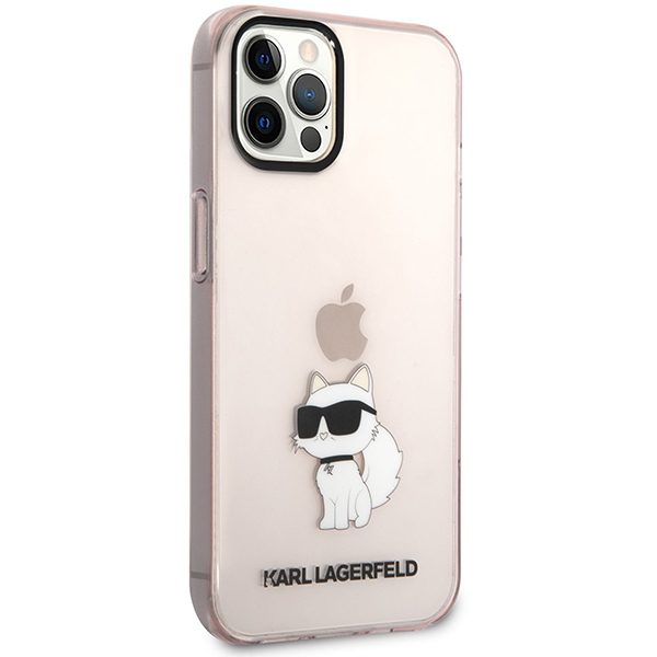 Karl Lagerfeld KLHCP12MHNCHTCP Pink Ikonik Choupette iPhone 12/12 Pro Tok