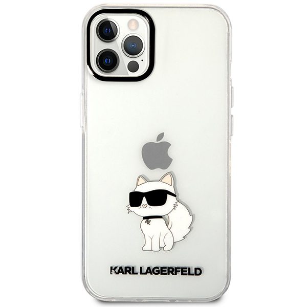 Karl Lagerfeld KLHCP12MHNCHTCT Transparent Ikonik Choupette iPhone 12/12 Pro Tok