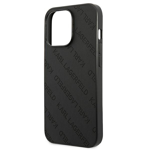 Karl Lagerfeld KLHCP13XPTLK Black Perforated Allover iPhone 13 Pro Max Tok