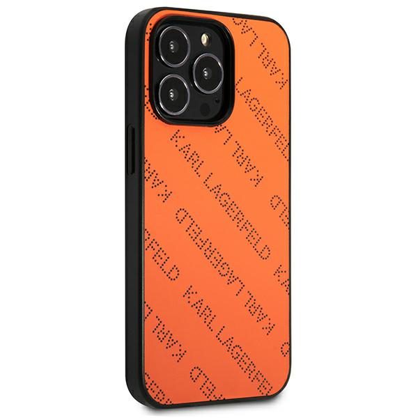 Karl Lagerfeld KLHCP13XPTLO Orange Perforated Allover iPhone 13 Pro Max Tok