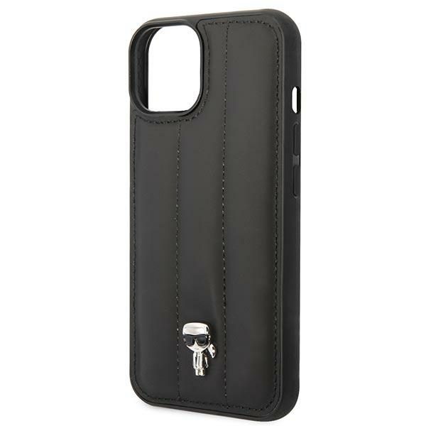 Karl Lagerfeld KLHCP14MPSQPK Black Puffy Ikonik Pin iPhone 14 Plus Tok
