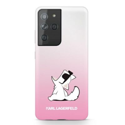 Karl Lagerfeld KLHCS21LCFNRCPI Pink Choupette Fun Samsung S21 Ultra Tok