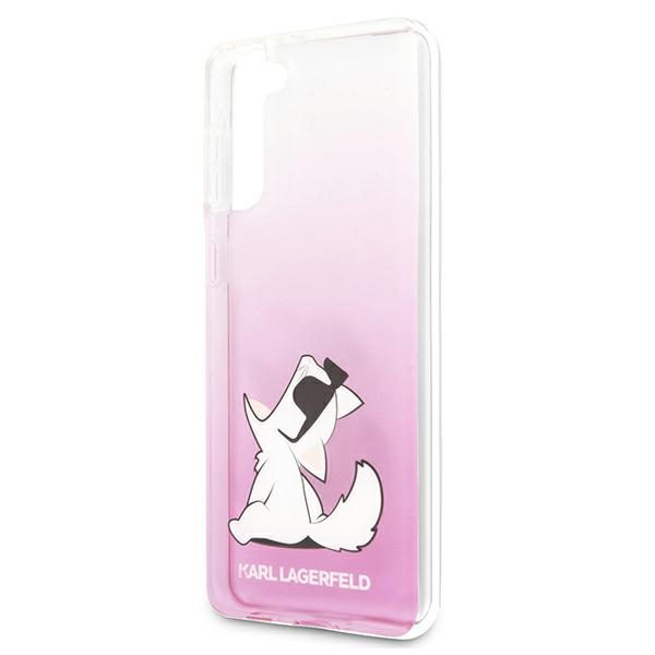 Karl Lagerfeld KLHCS21MCFNRCPI Pink Choupette Fun Samsung S21 Plus Tok