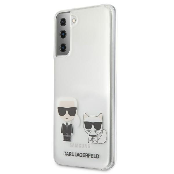 Karl Lagerfeld KLHCS21MCKTR Transparent Karl & Choupette Samsung S21 Plus Tok