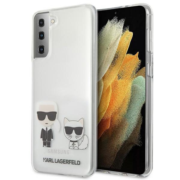 Karl Lagerfeld KLHCS21MCKTR Transparent Karl & Choupette Samsung S21 Plus Tok