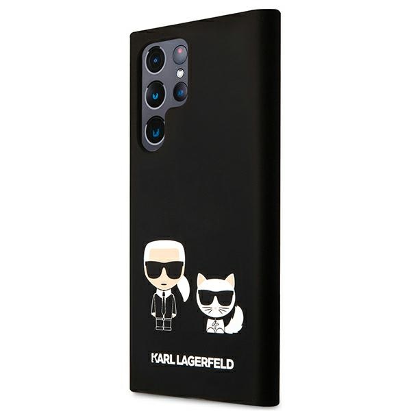 Karl Lagerfeld KLHCS22LSSKCK Black Silicone Karl & Choupette Samsung S22 Ultra Tok