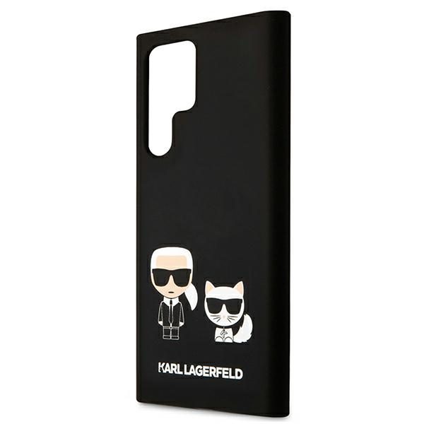 Karl Lagerfeld KLHCS22LSSKCK Black Silicone Karl & Choupette Samsung S22 Ultra Tok