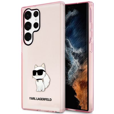 Karl Lagerfeld KLHCS23LHNCHTCP Pink Ikonik Choupette Samsung S23 Ultra Tok
