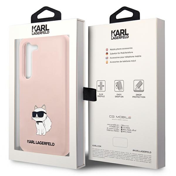 Karl Lagerfeld KLHCS23MSNCHBCP Pink Silicone Choupette Samsung S23 Plus Tok