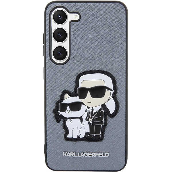Karl Lagerfeld KLHCS23SSANKCPG Grey Saffiano Karl & Choupette Samsung S23 Tok