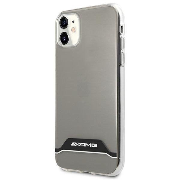 Mercedes AMG AMHCN61TCBW Transparent Electroplate Black&White iPhone 11 Tok