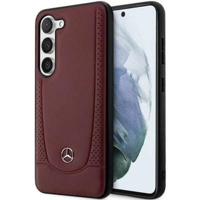 Mercedes MEHCS23SARMRE Red Leather Urban Bengale Samsung S23 Tok