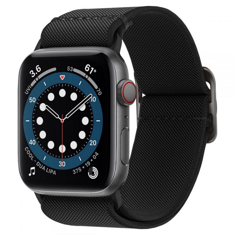 Spigen Fit Lite Strap Szíj Apple Watch 45/44/42/Ultra Black