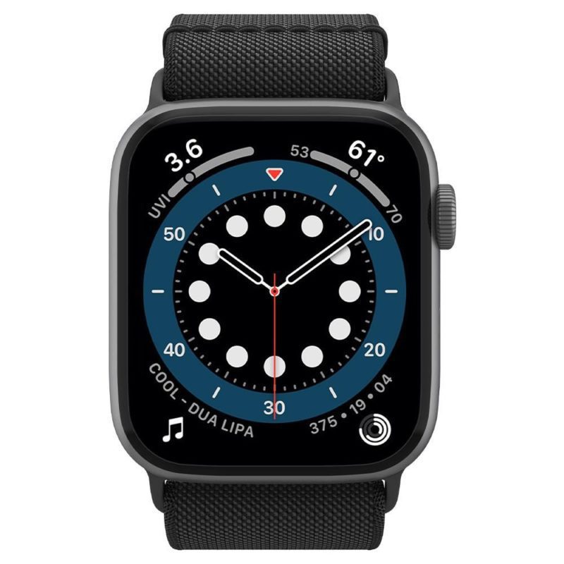 Spigen Fit Lite Strap Szíj Apple Watch 45/44/42/Ultra Black
