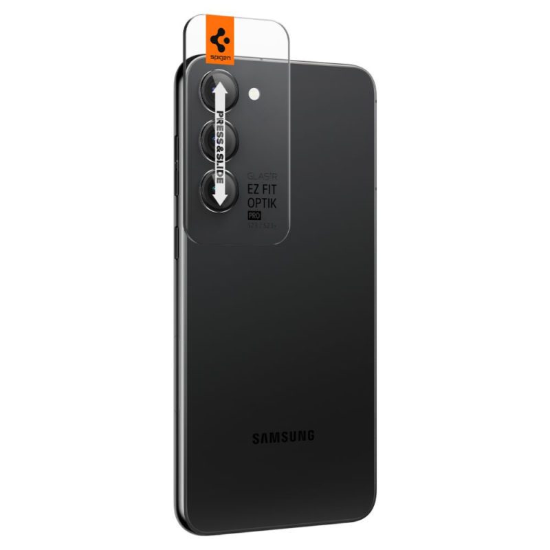 Spigen GLAS.tR EZ FIT Optik Pro Üvegfólia Samsung Galaxy S23 Plus Black (2 Pack)