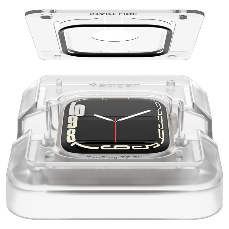 Spigen Glass Hybrid ProFlex EZ FIT Védőfólia Apple Watch 45mm (2 Pack)