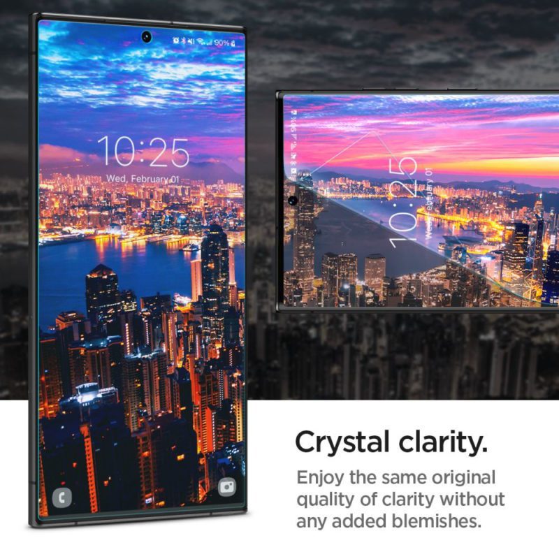 Spigen Neo Flex Üvegfólia Samsung Galaxy S23 Ultra Clear (2 Pack)