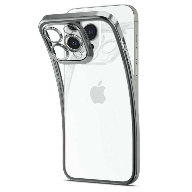 Spigen Optik Crystal Chrome Grey iPhone 14 Pro Tok