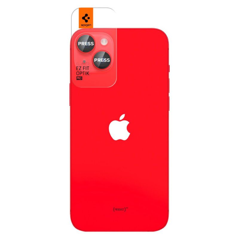 Spigen Optik.tr Camera Protector Üvegfólia iPhone 14/14 Plus Red (2 Pack)