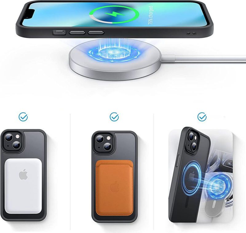 Tech-Protect Magmat MagSafe Clear/Black iPhone 13 Pro Tok