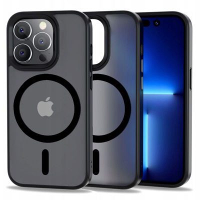 Tech-Protect Magmat MagSafe Matte Black iPhone 12 Pro Max Tok