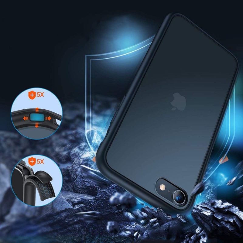 Tech-Protect MattFit Black iPhone 8/7/SE 2020/SE 2022 Tok
