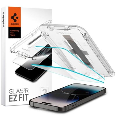 Spigen GLAS.tR EZ FIT Üvegfólia iPhone 14 Pro Max Clear (2 Pack)