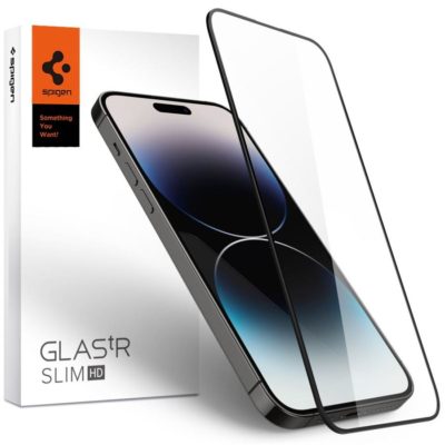Spigen GLAS.tR Slim Üvegfólia iPhone 14 Pro Max Black