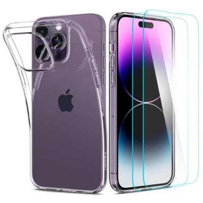 Spigen Crystal Pack Üvegfólia iPhone 14 Pro Max Crystal Clear