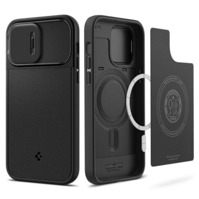 Spigen Optik Armor MagSafe Black iPhone 14 Pro Max Tok