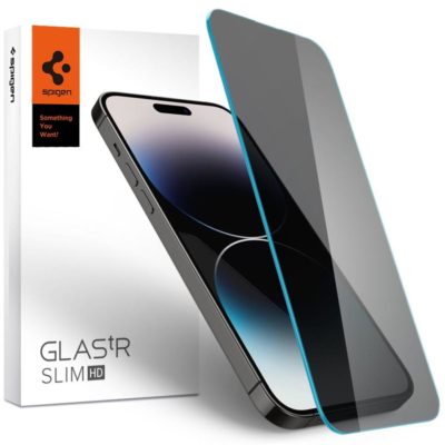 Spigen GLAS.tR Slim Privacy Üvegfólia iPhone 14 Pro Max
