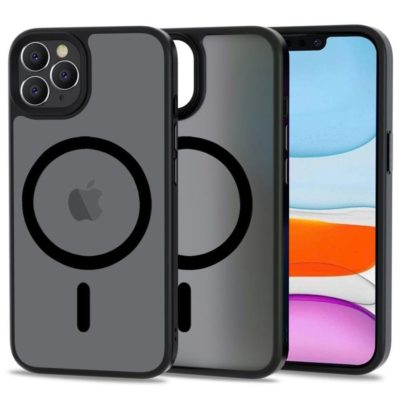 Tech-Protect Magmat MagSafe Matte Black iPhone 11 Pro Max Tok