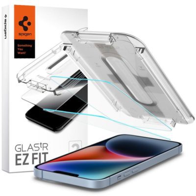 Spigen GLAS.tR EZ FIT Üvegfólia iPhone 14 Plus (2 Pack)