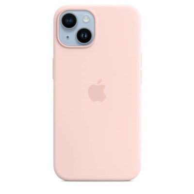 Apple Silicone MPRX3ZM/A Chalk Pink iPhone 14 Tok