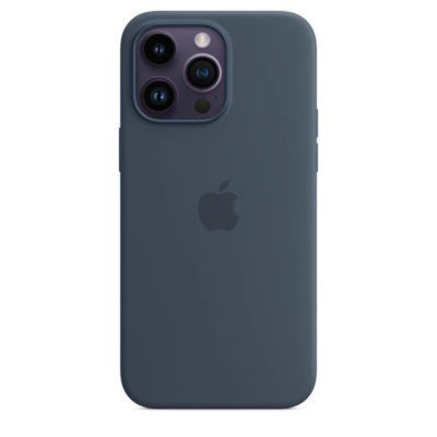 Apple Silicone MPTQ3ZM/A Storm Blue iPhone 14 Pro Max Tok