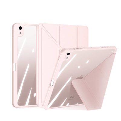 Dux Ducis Magi Case for iPad Air (5th generation)/(4th generation) Smart Cover with Stand and Storage for Apple Pencil Pink