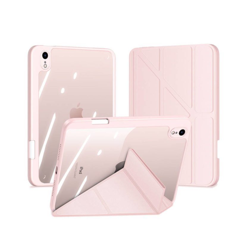 Dux Ducis Magi Case for iPad Mini 2021 Smart Cover with Stand and Storage for Apple Pencil Pink
