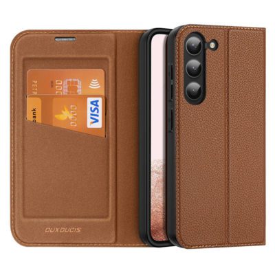 Dux Ducis Skin X2 Flip Wallet Stand brown Samsung Galaxy S23 Tok