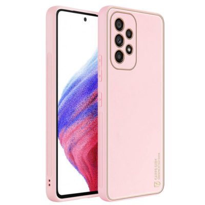 Dux Ducis Yolo Ecological Leather Pink Samsung Galaxy A53 5G Tok