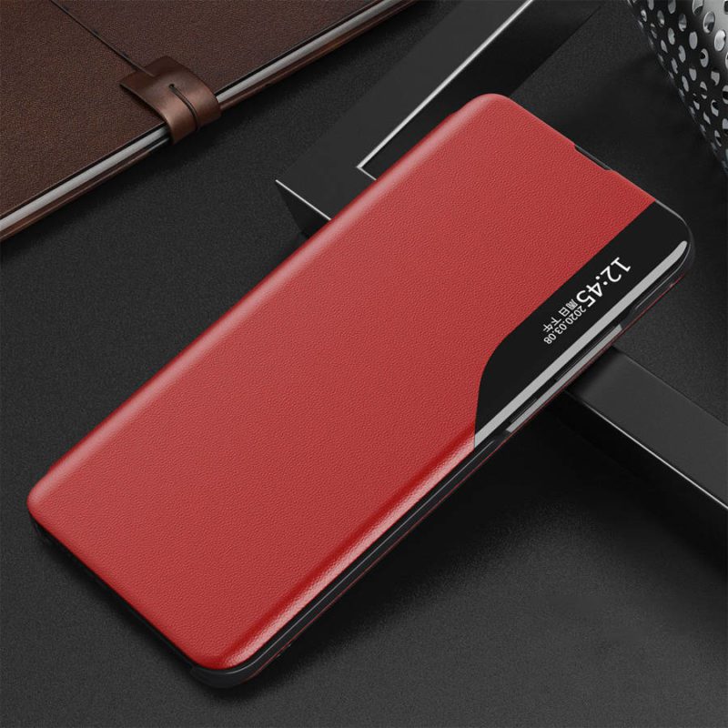 Eco Leather View an Elegant a flap and Stand function Red Samsung Galaxy S22 Tok