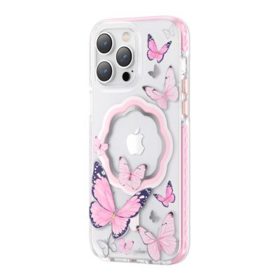Kingxbar Butterfly Magnetic MagSafe Butterflies Pink iPhone 14 Plus Tok