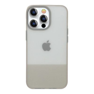 Kingxbar Plain Silicone Gray iPhone 13 Pro Tok