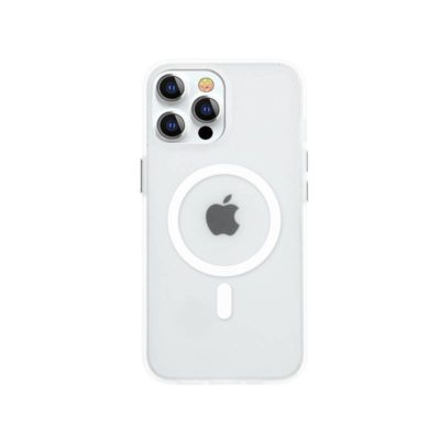 Kingxbar PQY Elegant Magnetic Housing White MagSafe iPhone 13 Pro Max Tok
