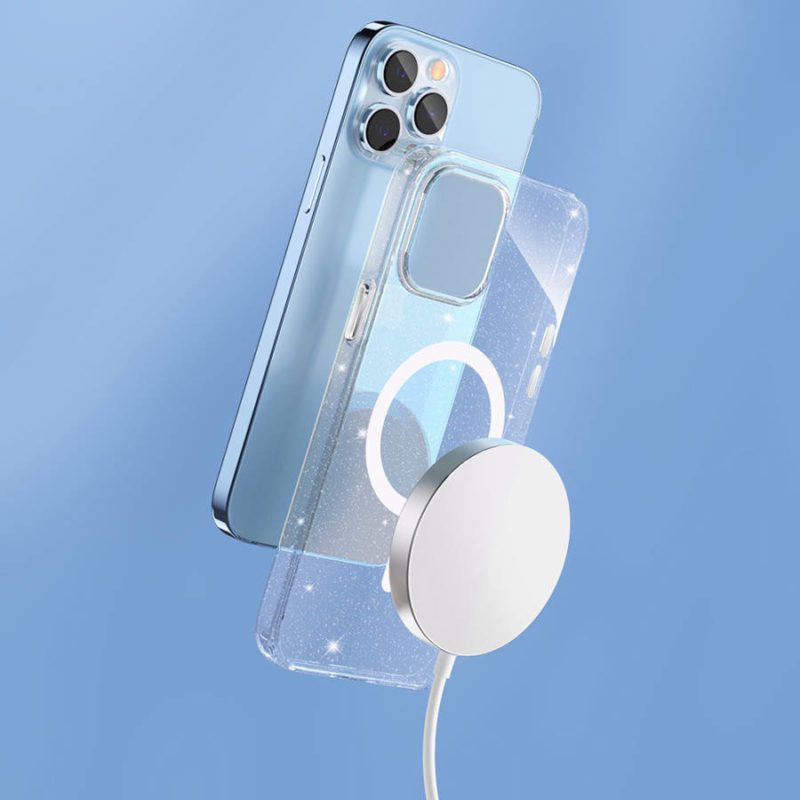 Kingxbar PQY Elegant Magnetic Housing White MagSafe iPhone 13 Tok