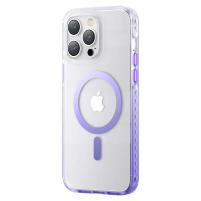 Kingxbar PQY Ice Crystal Magnetic MagSafe Purple iPhone 14 Plus Tok