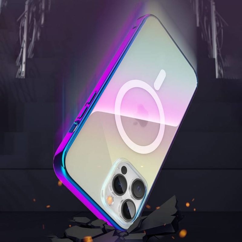 Kingxbar PQY Nebula Magnetic Housing Purple MagSafe iPhone 13 Tok